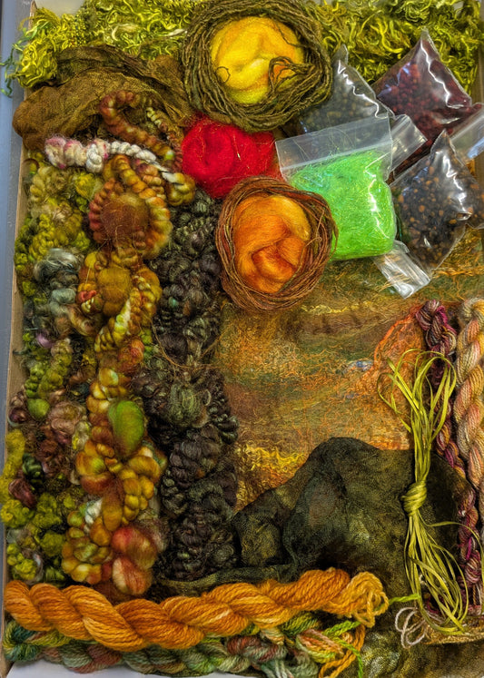 Luxury felting addition selection box large Autumn XLFA3