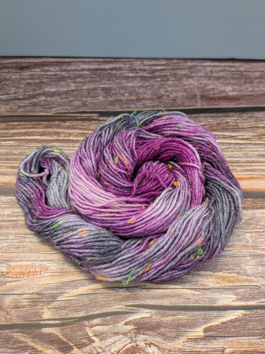 Hand Dyed 4ply Mini Neon Sparkly Skeins