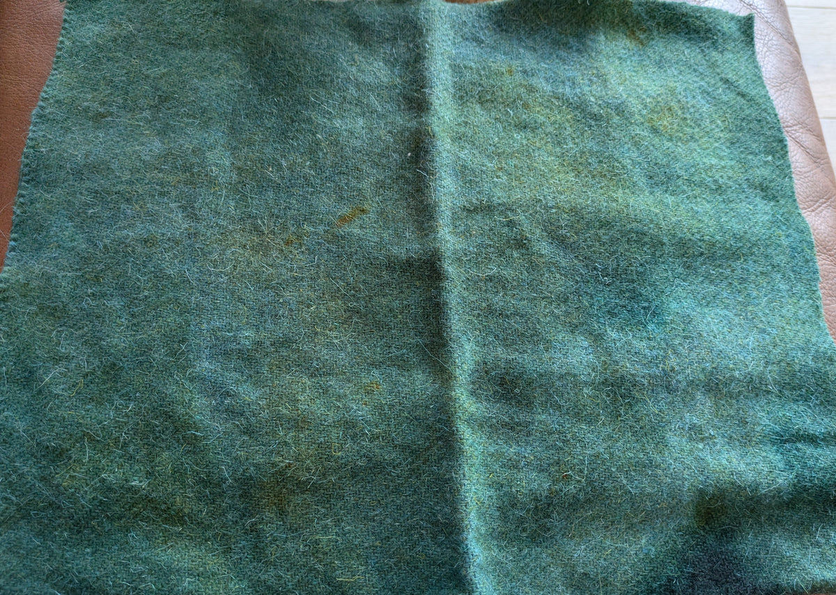 Hand Dyed Scottish wool tweed piece - creative textiles tweed1