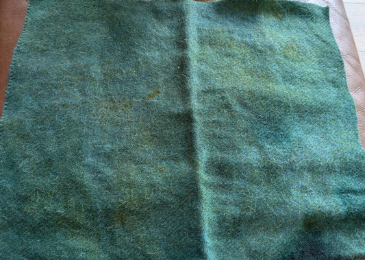Hand Dyed Scottish wool tweed piece - creative textiles tweed1