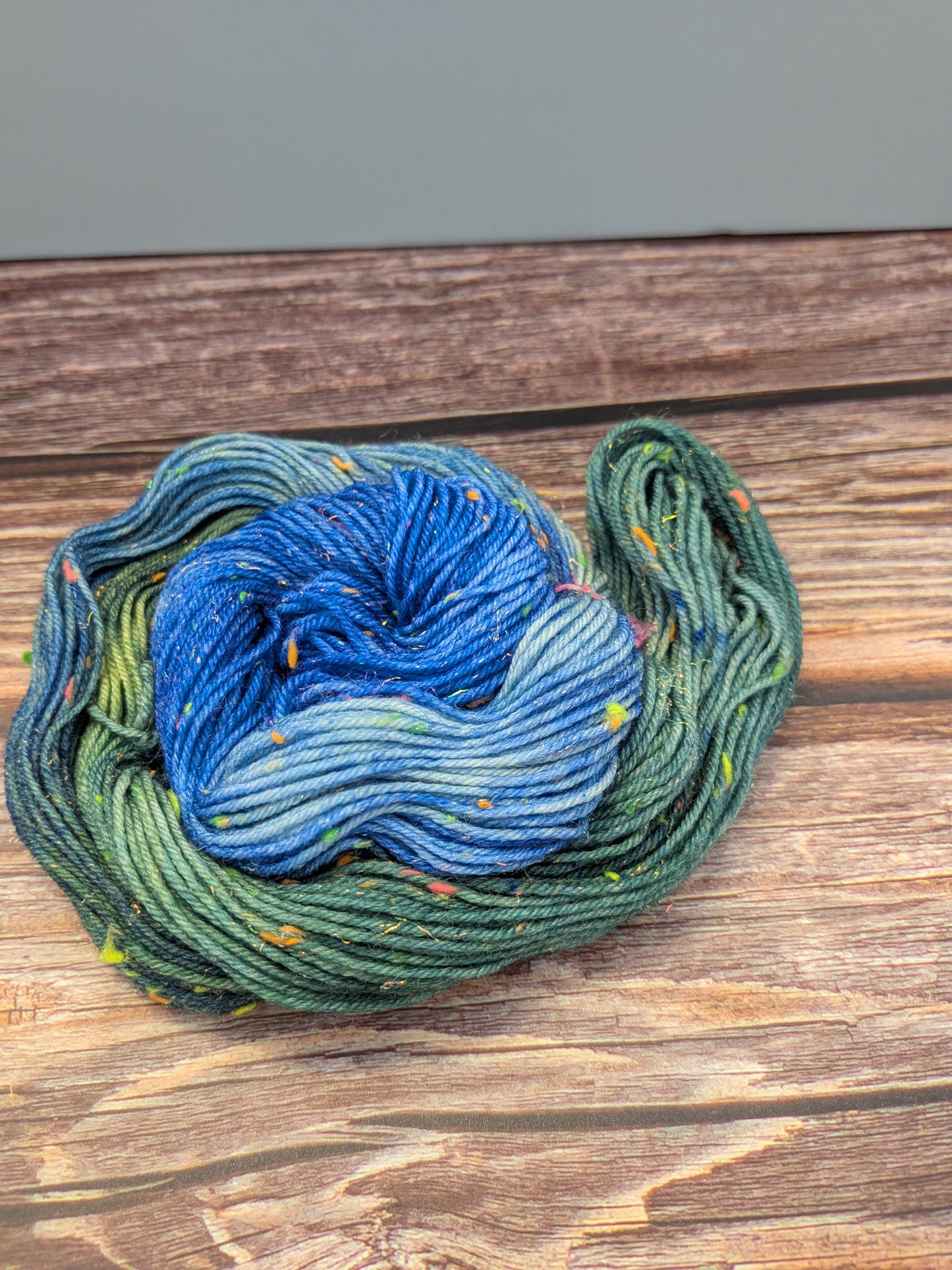 Hand Dyed 4ply Mini Neon Sparkly Skeins
