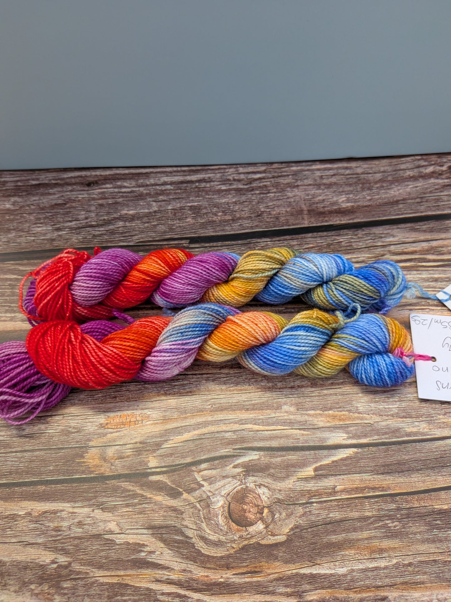 Hand Dyed 4ply mini skeins