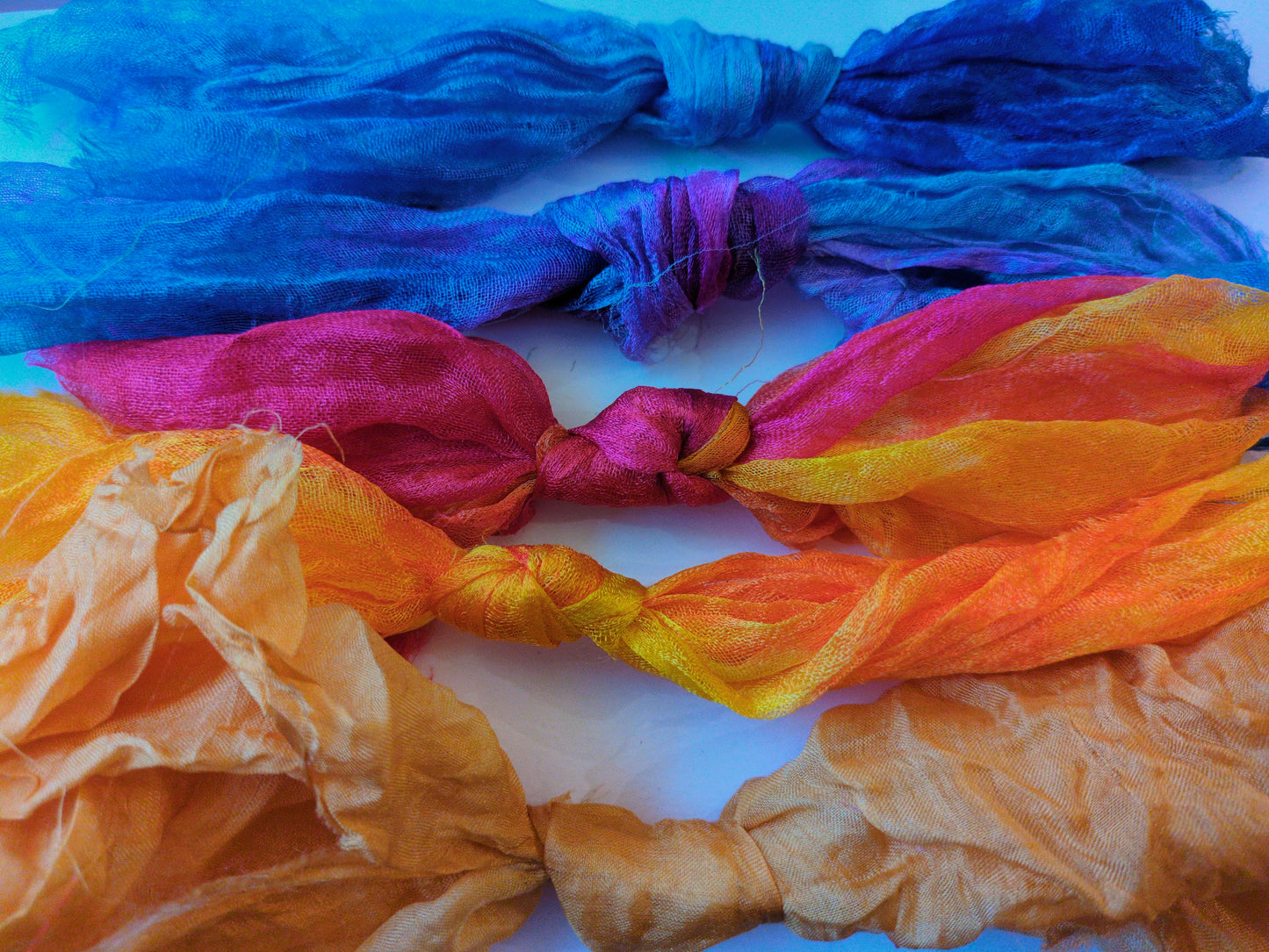 Nuno felt silk fabrics experimental pack NS07