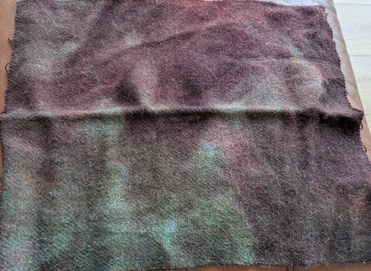 Hand Dyed Scottish wool tweed piece - creative textiles tweed2