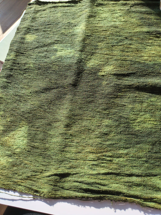 Hand dyed raw silk fabric HDRS14