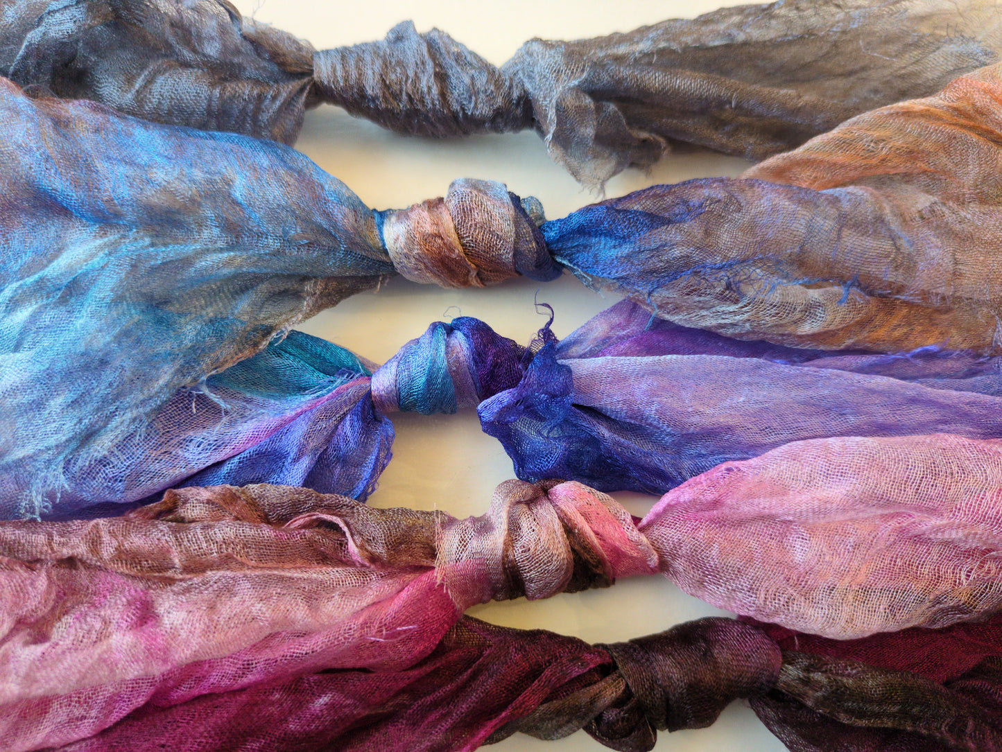 Nuno felt silk fabrics experimental pack NS06