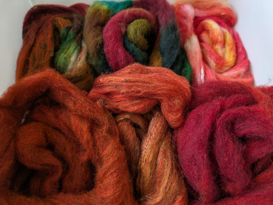 100g Hand dyed wool blends HDWB04