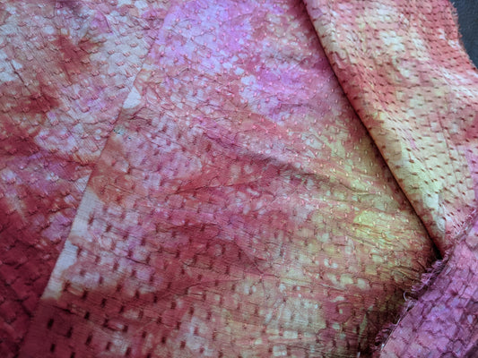 Large piece of Hand-dyed silk fabric  HDSF39