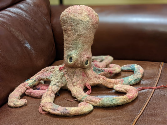 octavius octopus - Large sculptural freestanding octopus approx 30 cm x 25cm